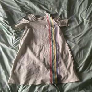 Girls Pastel Rainbow Dress